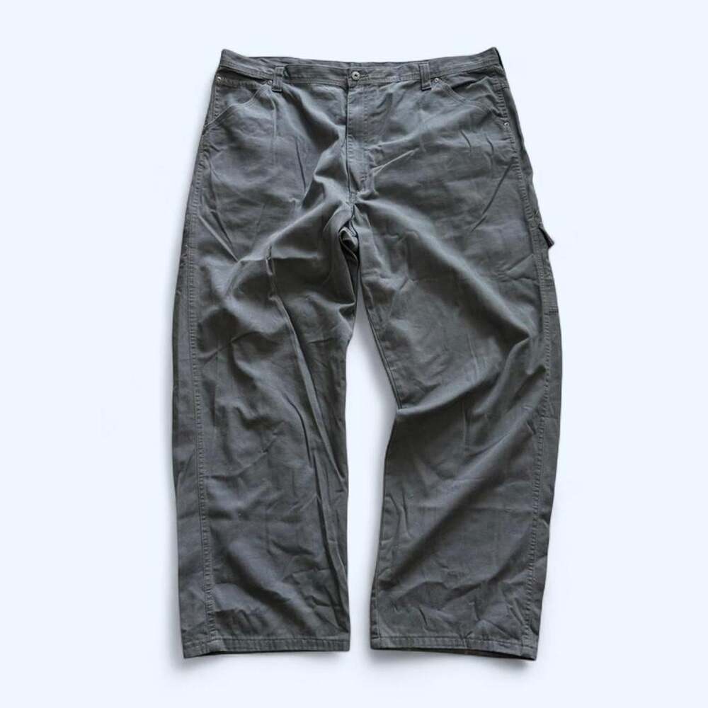 Wrangler Hero Carpenter Jeans Mens 42x32 Gray Utility Work Pants Relaxed